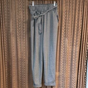 NWT SO out of office Paperbag Pant - Black White